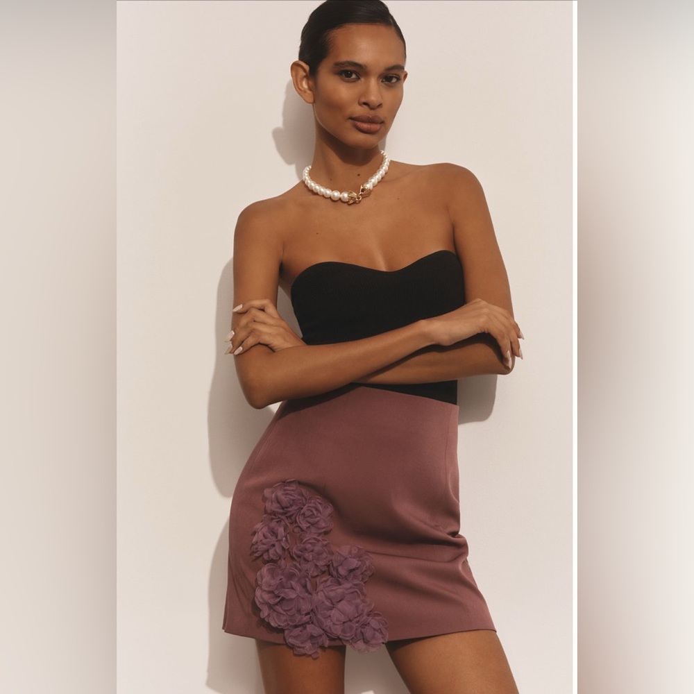 Elliatt Trompe Mini Skirt from Anthropologie